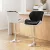 Artiss 2x Black & White Bar Stools - Adjustable Height, PU Leather, 360° Swivel, Thick Padded Seat, Chrome Finish
