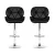 Artiss 2x Bar Stools - Adjustable Gas Lift, Padded PU Leather, 360° Swivel, Chrome Finish, Black, 69-82cm Height Artiss 2x Bar Stools - Adjustable Gas Lift, Padded PU Leather, 360° Swivel, Chrome Finish, Black, 69-82cm Height