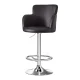 Artiss 1x Brown PU Leather Swivel Bar Stool with Adjustable Gas Lift, Full Backrest, Chrome Steel Frame, 53-75cm