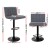 Artiss 2x Vintage Grey Bar Stools, Faux Leather, Gas Lift, 360° Swivel, High Back, Adjustable Height, Chrome Finish Artiss 2x Vintage Grey Bar Stools, Faux Leather, Gas Lift, 360° Swivel, High Back, Adjustable Height, Chrome Finish