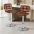 Artiss 2x Brown PU Leather Bar Stools - Adjustable Swivel, Ergonomic Tufted Design, 120kg Capacity, Easy Assembly Artiss 2x Brown PU Leather Bar Stools - Adjustable Swivel, Ergonomic Tufted Design, 120kg Capacity, Easy Assembly