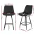 Artiss 2x Bar Stools Black - Diamond Design, PU Leather, 67cm Seat, Metal Footrest, 120kg Capacity, Easy Assembly Artiss 2x Bar Stools Black - Diamond Design, PU Leather, 67cm Seat, Metal Footrest, 120kg Capacity, Easy Assembly