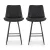 Artiss 2x Bar Stools Black - Diamond Design, PU Leather, 67cm Seat, Metal Footrest, 120kg Capacity, Easy Assembly Artiss 2x Bar Stools Black - Diamond Design, PU Leather, 67cm Seat, Metal Footrest, 120kg Capacity, Easy Assembly
