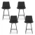 Artiss Set of 4 Black Bar Stools, 67cm Seat Height, Diamond PU Leather, Sturdy Metal Frame, Anti-Slip Protectors Artiss Set of 4 Black Bar Stools, 67cm Seat Height, Diamond PU Leather, Sturdy Metal Frame, Anti-Slip Protectors