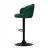 Artiss Bar Stools, Velvet Upholstery, Adjustable Height, Green, 2-Pack - Luxury Clam Shell Design with 360° Swivel