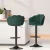 Artiss Bar Stools, Velvet Upholstery, Set of 4, Green, Adjustable Height, Clam Shell Design, Luxurious Seating