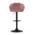 Artiss Nessah Bar Stools, Velvet, Adjustable Height, Pink, 360° Swivel, Elegant Clam Shell Design, Set of 2