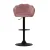 Artiss Nessah Bar Stools, Velvet, Adjustable Height, Pink, 360° Swivel, Elegant Clam Shell Design, Set of 2