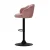Artiss Nessah Bar Stools, Velvet, Adjustable Height, Pink, 360° Swivel, Elegant Clam Shell Design, Set of 2