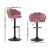 Artiss Bar Stools, Velvet Upholstery, 4x Set, Pink, Adjustable Height, Clam Shell Design, Luxurious Home Seating Artiss Bar Stools, Velvet Upholstery, 4x Set, Pink, Adjustable Height, Clam Shell Design, Luxurious Home Seating