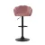 Artiss Bar Stools, Velvet Upholstery, 4x Set, Pink, Adjustable Height, Clam Shell Design, Luxurious Home Seating