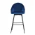 Artiss Mesial 2x Velvet Swivel Bar Stools, Blue - Elegant Design, 360° Rotation, Metal Legs, Ultimate Comfort