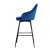 Artiss Mesial 2x Velvet Swivel Bar Stools, Blue - Elegant Design, 360° Rotation, Metal Legs, Ultimate Comfort
