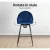 Artiss Mesial 2x Velvet Swivel Bar Stools, Blue - Elegant Design, 360° Rotation, Metal Legs, Ultimate Comfort