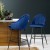 Artiss Mesial 2x Velvet Swivel Bar Stools, Blue - Elegant Design, 360° Rotation, Metal Legs, Ultimate Comfort