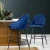 Artiss Mesial 2x Velvet Swivel Bar Stools, Blue - Elegant Design, 360° Rotation, Metal Legs, Ultimate Comfort