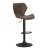 Artiss Frawley Bar Stools - Vintage Brown PU Leather, Swivel Gas Lift, Adjustable Height, 360° Rotatable, Set of 2