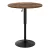 Artiss Adjustable Bar Table: 360° Swivel, Gaslift, 60cm Round MDF, Steel Frame, Rustic Brown/Black, Indoor/Outdoor Use