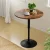 Artiss Adjustable Bar Table: 360° Swivel, Gaslift, 60cm Round MDF, Steel Frame, Rustic Brown/Black, Indoor/Outdoor Use