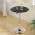 Artiss Modern 360° Swivel Bar Table – 62cm Round PVC Leather, Adjustable Height 71-91cm, Black, Durable & Stylish