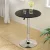 Artiss Modern 360° Swivel Bar Table – 62cm Round PVC Leather, Adjustable Height 71-91cm, Black, Durable & Stylish