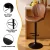 Artiss 2x Brown PU Leather Shell Swivel Bar Stools, Adjustable Height 95-113cm, Metal Frame, Modern Counter Chairs