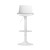 Artiss Fynn Bar Stools Set of 2 White PU Leather, Swivel Gas Lift, Adjustable Height, Chrome Base, 130kg Capacity