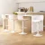 Artiss Fynn 4x Bar Stools White Leather Swivel Gas Lift Kitchen Dining Chairs Adjustable Height 130kg Set