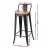 Artiss 2x Bar Stools: Black Metal & Pine MDF, Stackable, 77cm Seat Height, 120kg Capacity, Industrial Chic Design