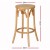Artiss Apri Bar Stool, Rattan Seat, Beech Wood Frame, 65cm Height, Pine Color, 150kg Capacity, Easy Assembly