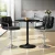 Artiss Bar Table & Stools Set - Black, Adjustable Height, 360° Swivel, MDF & Steel, Indoor/Outdoor, 1-Year Warranty