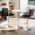 Artiss Contemporary Bar Table & Stools Set - White MDF Steel, 360° Swivel, Height Adjustable for Home & Commercial Use