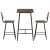 Artiss Industrial Bar Table & Stools Set - Oak/Black, Steel Frame, Rattan & PU Leather, Easy Assembly, 1-Year Warranty Artiss Industrial Bar Table & Stools Set - Oak/Black, Steel Frame, Rattan & PU Leather, Easy Assembly, 1-Year Warranty