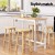 Artiss Solid Wood Dining Set: Bar Table & 4 Beech Stools, Pine Finish, 30kg Capacity, Easy Assembly, Non-Toxic Paint