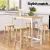 Artiss Solid Wood Dining Set: Bar Table & 4 Beech Stools, Pine Finish, 30kg Capacity, Easy Assembly, Non-Toxic Paint