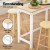 Artiss Solid Wood Dining Set: Bar Table & 4 Beech Stools, Pine Finish, 30kg Capacity, Easy Assembly, Non-Toxic Paint