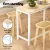 Artiss Elegant Bar Table & Stools Set - Solid Wood & Bamboo, Rattan Seats, Easy Assembly, 1-Year Warranty Included