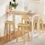 Artiss Elegant Bar Table & Stools Set - Solid Wood & Bamboo, Rattan Seats, Easy Assembly, 1-Year Warranty Included