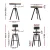 Artiss Industrial Bar Table & Stools Set, Elm Wood & Steel, Adjustable Height, 360° Swivel, Perfect for Kitchens & Cafés