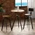Artiss Industrial Bar Table & Stools Set, Elm Wood & Steel, Adjustable Height, 360° Swivel, Perfect for Kitchens & Cafés