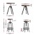 Artiss Industrial Bar Table and Stools Set - Elm Wood Top, Steel Frame, Adjustable Height, 360° Swivel, 1-Year Warranty Artiss Industrial Bar Table and Stools Set - Elm Wood Top, Steel Frame, Adjustable Height, 360° Swivel, 1-Year Warranty
