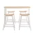 Artiss Solid Wood Bar Table & Stools Set, Pine & White, Durable L-Shape, Anti-Slip, Easy Assembly, 1-Year Warranty Artiss Solid Wood Bar Table & Stools Set, Pine & White, Durable L-Shape, Anti-Slip, Easy Assembly, 1-Year Warranty