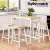 Artiss Solid Wood Bar Table & Stools Set, Pine & White, Durable L-Shape, Anti-Slip, Easy Assembly, 1-Year Warranty Artiss Solid Wood Bar Table & Stools Set, Pine & White, Durable L-Shape, Anti-Slip, Easy Assembly, 1-Year Warranty