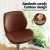 Artiss Bar Stools Set of 2 Brown PU Leather, Bentwood Backrest, Adjustable Height 98-120cm, 150kg Capacity