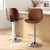 Artiss Bar Stools Set of 2 Brown PU Leather, Bentwood Backrest, Adjustable Height 98-120cm, 150kg Capacity Artiss Bar Stools Set of 2 Brown PU Leather, Bentwood Backrest, Adjustable Height 98-120cm, 150kg Capacity