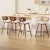 Artiss Set of 4 Bar Stools Kitchen Counter Chairs, Rattan Back, PU Leather, 64cm, Walnut Frame, Beige
