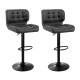 Artiss 2x Bar Stools - Grey PU Leather, Chrome Gas Lift, Swivel, 41cm Steel Base, Adjustable 54-76cm, 130kg Capacity Artiss 2x Bar Stools - Grey PU Leather, Chrome Gas Lift, Swivel, 41cm Steel Base, Adjustable 54-76cm, 130kg Capacity
