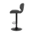 Artiss 2x Bar Stools - Grey PU Leather, Chrome Gas Lift, Swivel, 41cm Steel Base, Adjustable 54-76cm, 130kg Capacity
