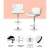 Artiss 4x Bar Stools - White Leather, Chrome Gas Lift, 360° Swivel, Adjustable Height 87-109cm, Modern Design