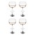 4x Artiss Bar Stools Gas Lift Height Adjustable White PU Leather with Armrest, Wooden Seat, Chrome Base, 88-109cm